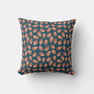Coussin Motif Acorn bleu