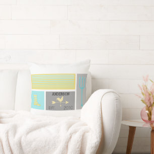 Coussin Motif agricole urbain