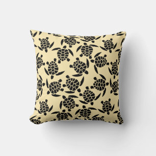 Coussin Motif ambiance plage   Motif tortue de mer