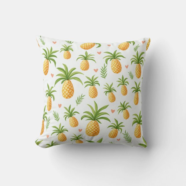 Coussin motif ananas (Recto)