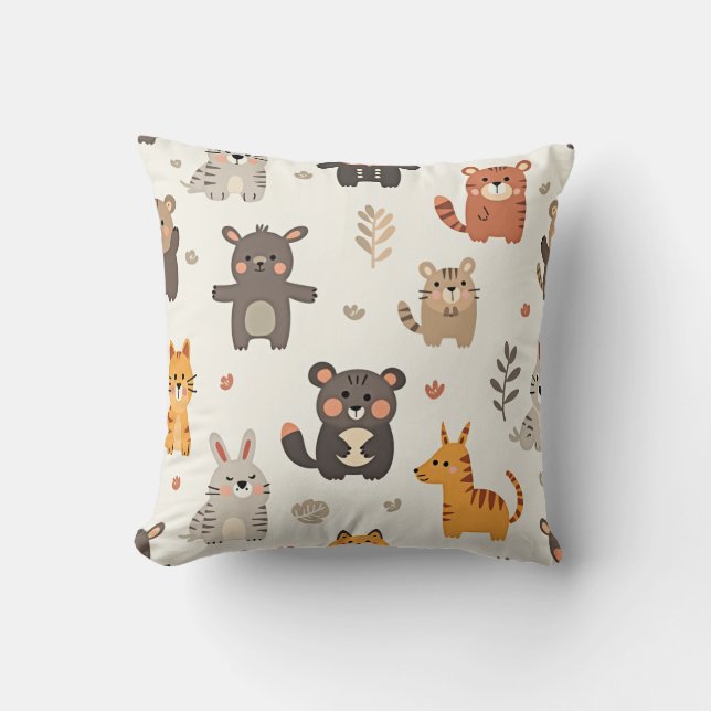 Coussin motif animal ! Coussin décoratif (Recto)