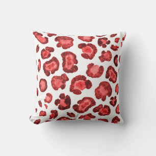 Coussin Motif aquarelle illustration peau léopard. Effacer