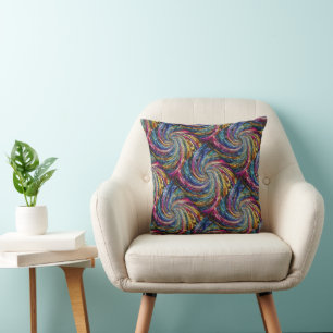 Coussin Motif Art Nouveau Swirl