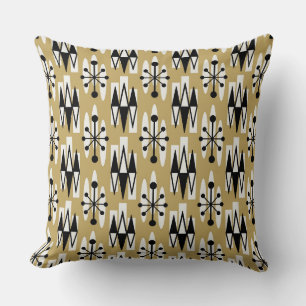 Coussin Motif atomique moderne du milieu du siècle