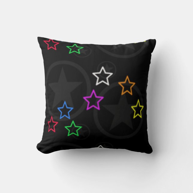 Coussin Motif Black Star (Recto)