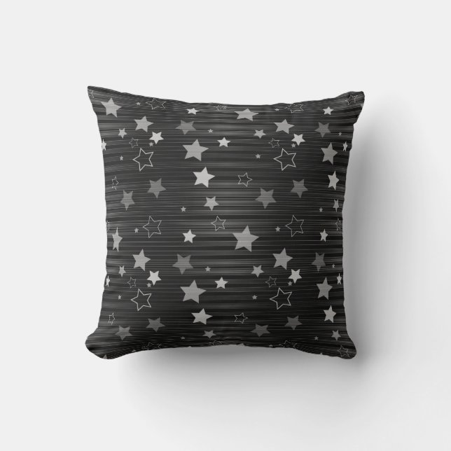 Coussin Motif Black Stars (Recto)