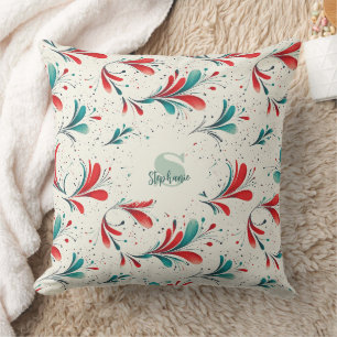 Coussin Motif blanc et blanc blanc et blanc (2)