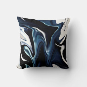 Coussin Motif bleu flou