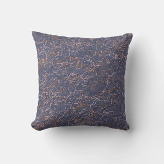 Coussin Motif bleu simple Abstrait filetage