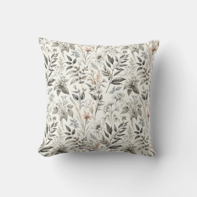Coussin Motif botanique (Recto)