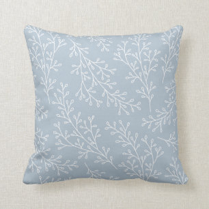 Coussin Motif botanique moderne bleu pâle