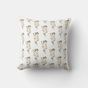 Coussin motif botanique sans couture avec fleur pastel mig