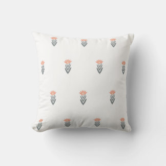 Coussin motif botanique simple et sans couture avec des fl