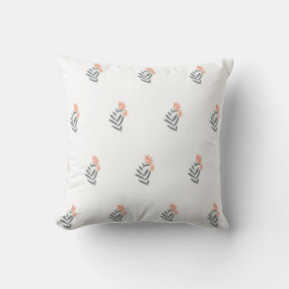 Coussin motif botanique vectoriel sans couture avec des fl
