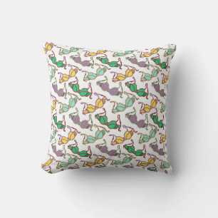 Coussin Motif Bra multicolore