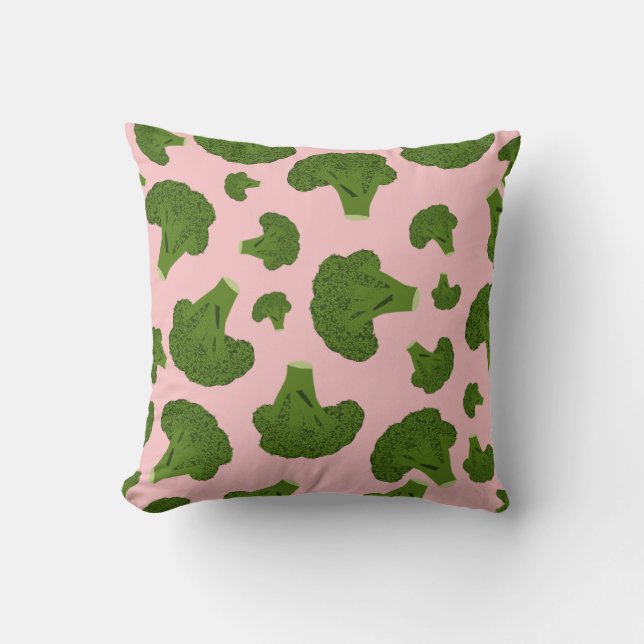 Coussin Motif Broccoli (Recto)
