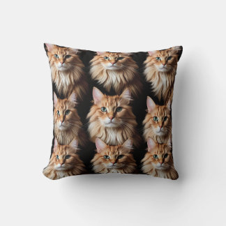 coussin motif chat