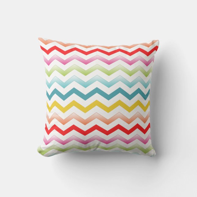 Coussin Motif chevron d'été PixDezines (Recto)