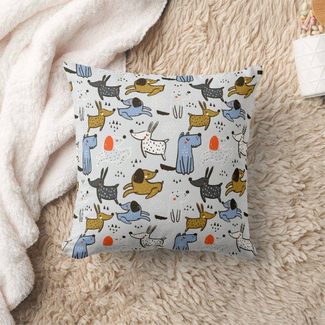 Coussin Motif chien mignon Doodle (Couverture)
