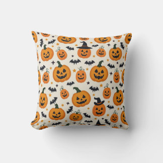 Coussin motif citrouille parfait pour Halloween