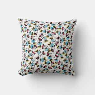 Coussin Motif classique de chapeau fleuri vintage de Minni