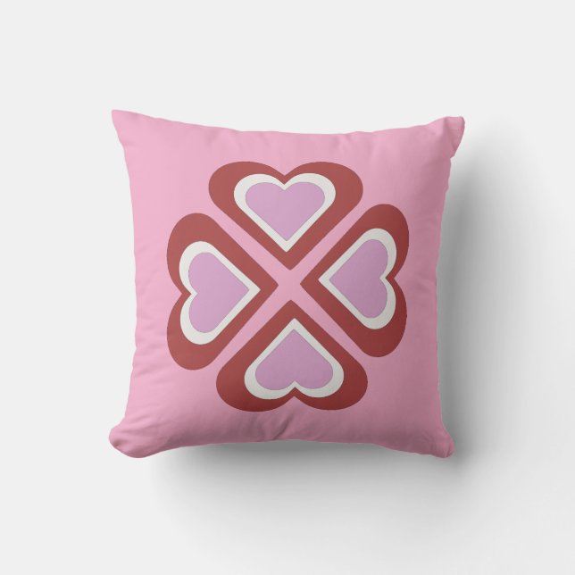 Coussin Motif cœurs (Recto)
