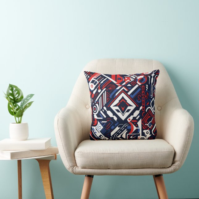 Coussin Motif complexe Sci-Fi (Chaise)