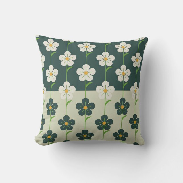 Coussin Motif Daisy Field (Recto)