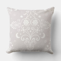 Motif damassé céleste bohème Rose grise poussiéreu