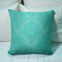 Motif damassé grunge vintage sarcelle aqua