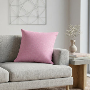 Coussin Motif d'art de cercles interconnectés rose charman