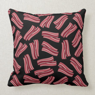 Coussin Motif de bandes de lard