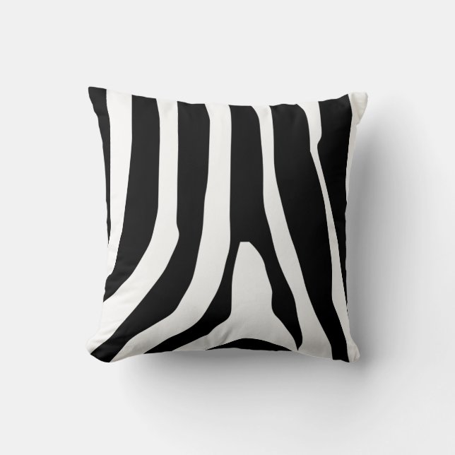 Coussin Motif de bandes d'impression Zebra (Recto)