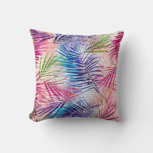 Coussin Motif de basculement Feuilles d'aquarelle Abstrait