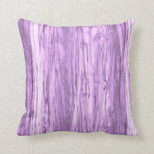 Coussin Motif de bois de flottage - pourpre et blanc