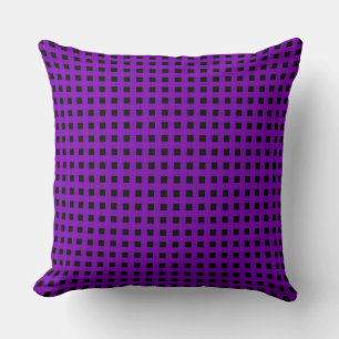 Coussin Motif de brasage noir violet