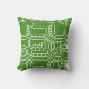 Coussin Motif de carte informatique