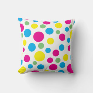 Coussin Motif de cercle coloré lance l'oreiller