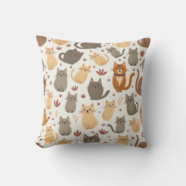 Coussin motif de chat (Recto)