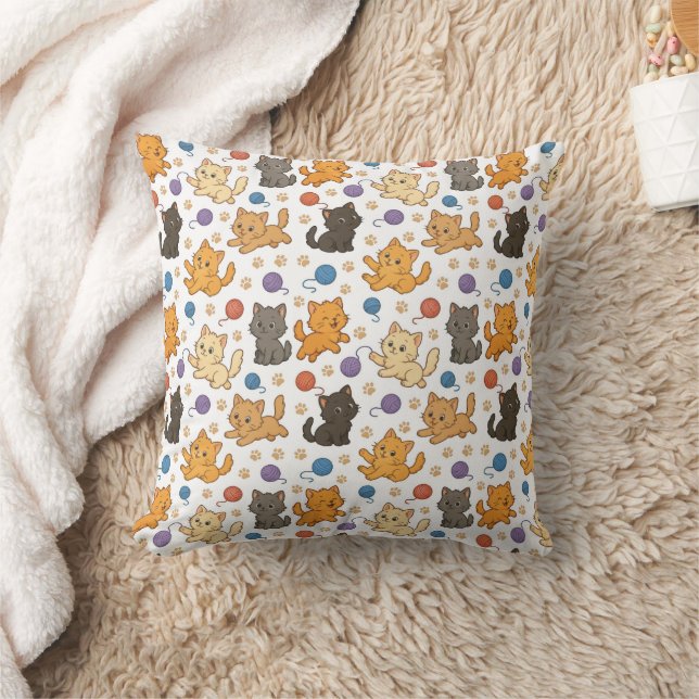 Coussin Motif de chat mignon (Couverture)