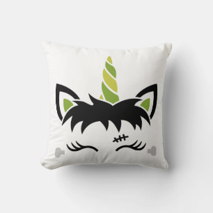 Coussin Motif de chauve-souris licorne de Frankenstein déc