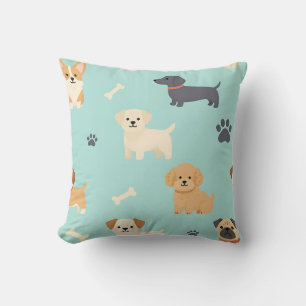 Coussin Motif de chiots mignons