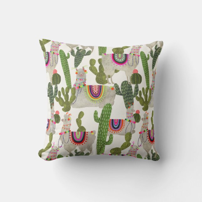Coussin Motif de collection Llamarama (Recto)