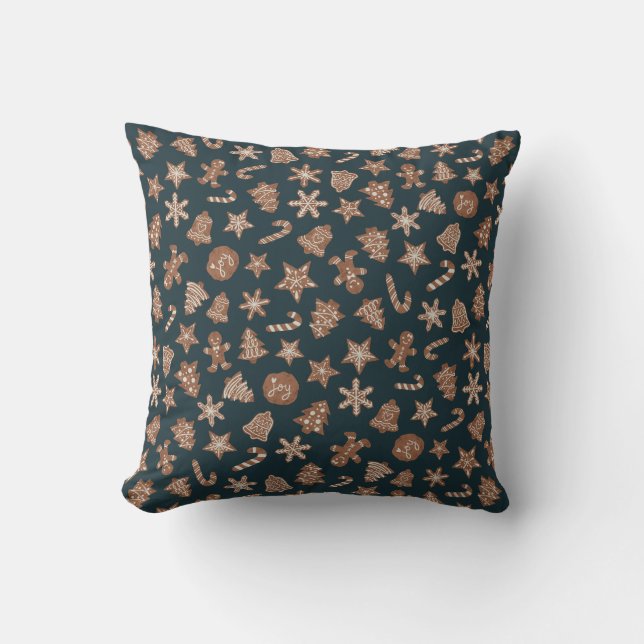 Coussin Motif de cookies Green Holiday (Recto)