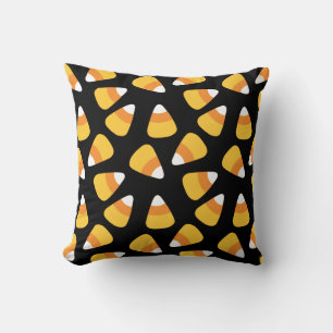 Coussin Motif de Corne de bonbons d'Halloween
