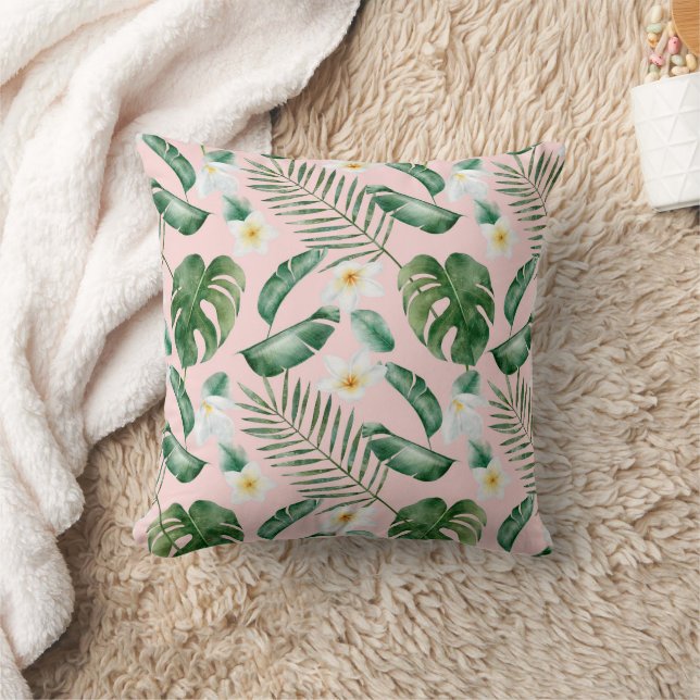 Coussin Motif de couleur d'eau tropicale (Couverture)
