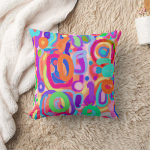 Coussin Motif de couleurs vives