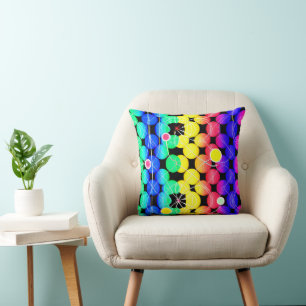 Coussin Motif de couleurs vives