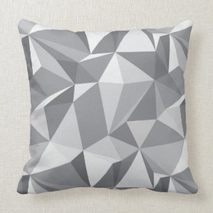 Coussin Motif de diamant - polygone abstrait