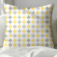 Motif de diamants jaunes et gris chic